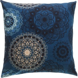 Erwin Müller Maco Satin Cushion Cover 80 x 80 cm Dark Blue