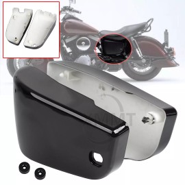 Unbranded Gloss Black Motor Battery Covers Set For Kawasaki Vulcan 1500 VN1500E Classic