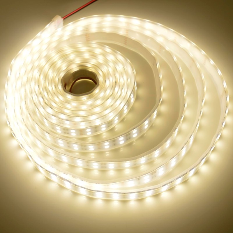DealLED Super Bright 12V Double Row 600LED LED Strip Light,