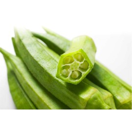 Green Okra 20+ Non-GMO Seeds for Planting
