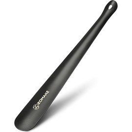 ZOMAKE Shoe Horn Long Handle for Seniors Men Women,Metal Long Shoehorn for Boots,Shoe Spoon Helper 16.5"