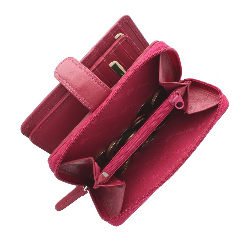 VISCONTI Heritage Collection Madame Leather Purse with Tab Closure RFID