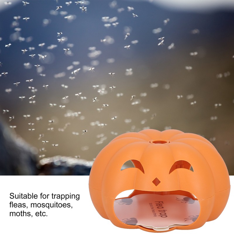 Pumpkin Shape Fleas Killer Light Trapping Mosquito Moth Insect Catcher
