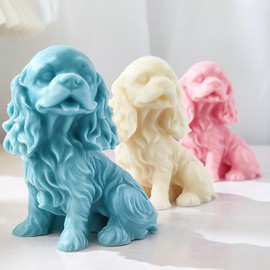 Labrador Candle Mold Dog Silicone Wave Spiral Candle Mold - Silicone Resin Casting Molds for Candle & Resin & Soap Craft Supplies