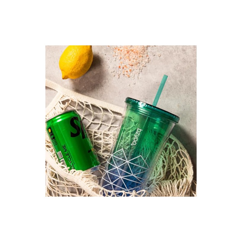 bzyoo SIP 24oz (710ml) Vaso de plástico de doble pared