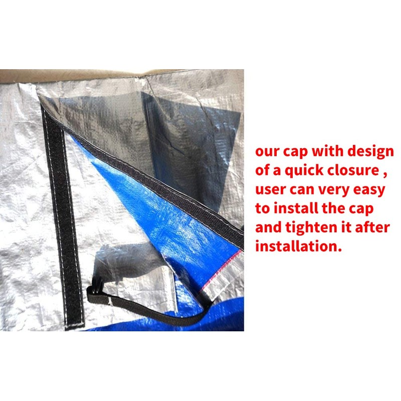 UCEDER Waterproof Hot Tub Cover 170G Polyethylene Spa Cover and