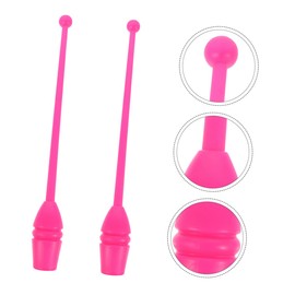 Toddmomy 2pcs Rhythmic Gymnastics Stick Clubs Gymnastics Training Equipment Tool 35cm Length