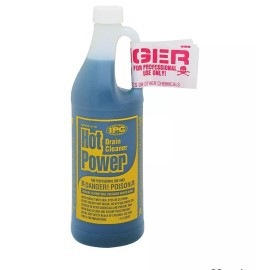 Hot Power Quart Drain Cleaner, Clear