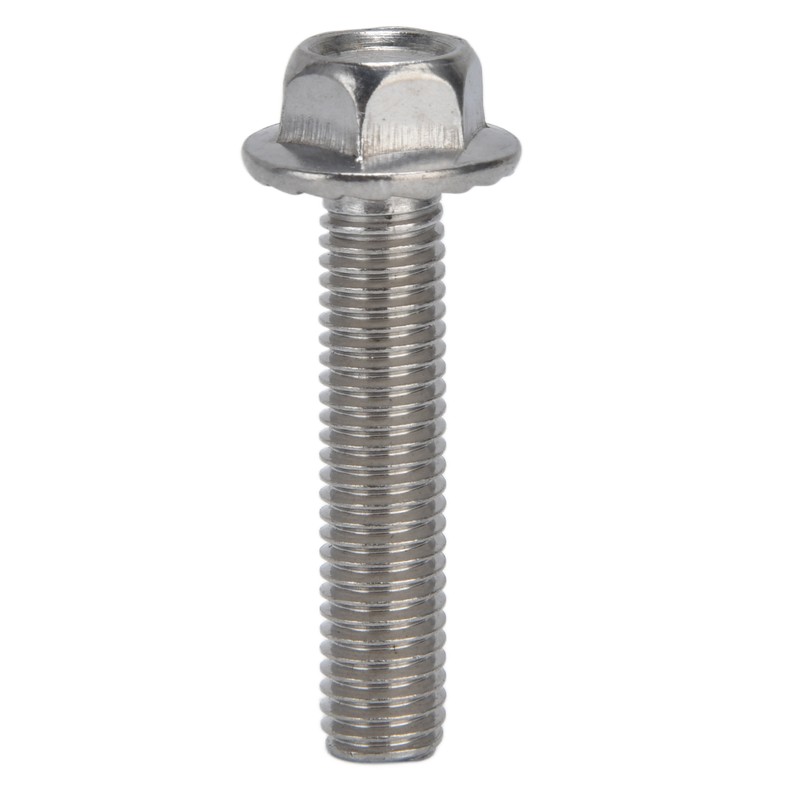 20Pcs M10x1.5 Screw Bolts A2‑70 Stainless Steel Flanged Hex Head