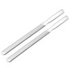 2 Pieces Stainless Steel Nail File 4 Sides Nail File
