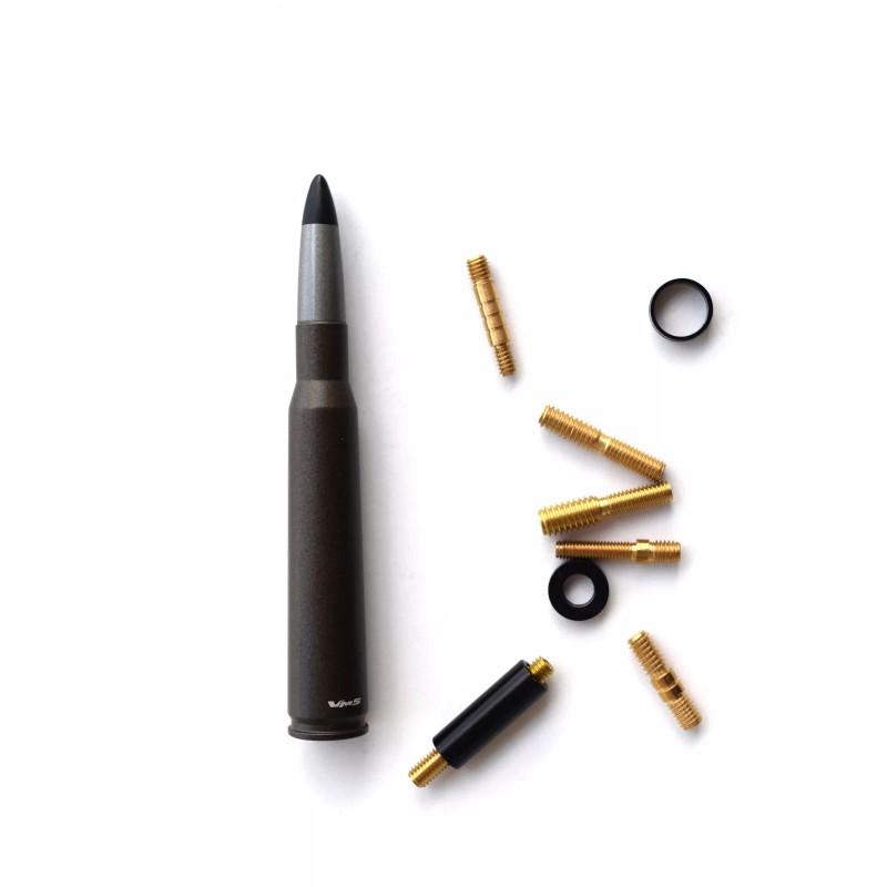 VMS Racing BRONZE 50 CALIBER BULLET ALUMINUM SHORT ANTENNA FOR
