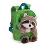 NICI Backpack with Plush Toy 21 x 26 cm Raccoon