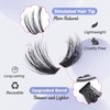 Fluff Lash Clusters 60D+80D Thick Eyelash Clusters D Curly Wispy