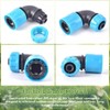 2 Pcs 1/2"(12.5mm) Garden Hose Elbow Quick Connector 90 Degree
