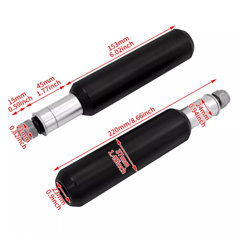 HDBUBALUS 6" Upper Shock Mount Frame Sliders For Harley Sportster