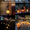 Solar Candles Outdoor Waterproof, 4pcs Rechargeable Dusk to Dawn Little