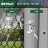KINNAN 1-5/8'' Flat Back Wall Mount Fork Gate Latch, Chain