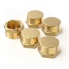 GASHER 3/4"NPT Brass Pipe Cap, NPT Female Thread Socket Pipe