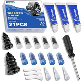 AUTOWN 21PCS Tire Repair Rubber Nail Kit for Cars & Motorcycles