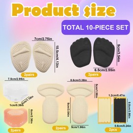 Comfortable Foot Care Kit - Detox Foot Plasters for Detoxification, Forefoot Pads and Much More - Your All-In-One Solution for Painless Walking