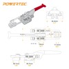 POWERTEC Toggle Clamp Set, 1PK 700 lbs & 2PK 2000