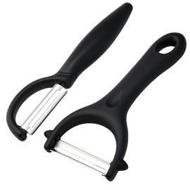 Premium Vegetable Peeler Set - Y-Shaped and I-Shaped Peelers with Ultra Sharp Stainless Steel Blades, Ergonomic Non-Slip Handle for Potato, Fruit & Veggie Peeling (2Pcs)
