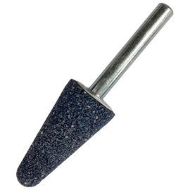 Yanase Whetstone with Shaft A (Gray), Umbrella Shape, 0.2 inch (6 mm) Shaft, φ0.7 x 1.5 x 0.2 inches (19 x 38 x 6 #36 A19U