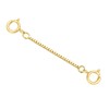 BEBEWO 10K Yellow Gold 1"/2"/3"/4"/5" Necklace Extender Chain with Double