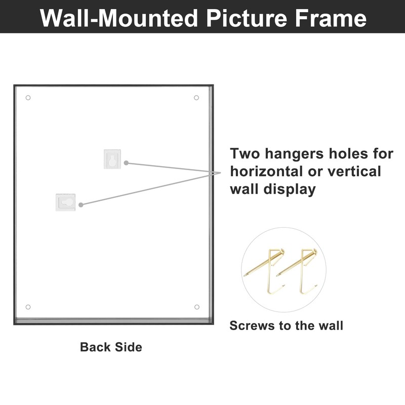 MFoffice 5x7 Picture Frame,Color Acrylic Photo Frame, Wall & Tabletop