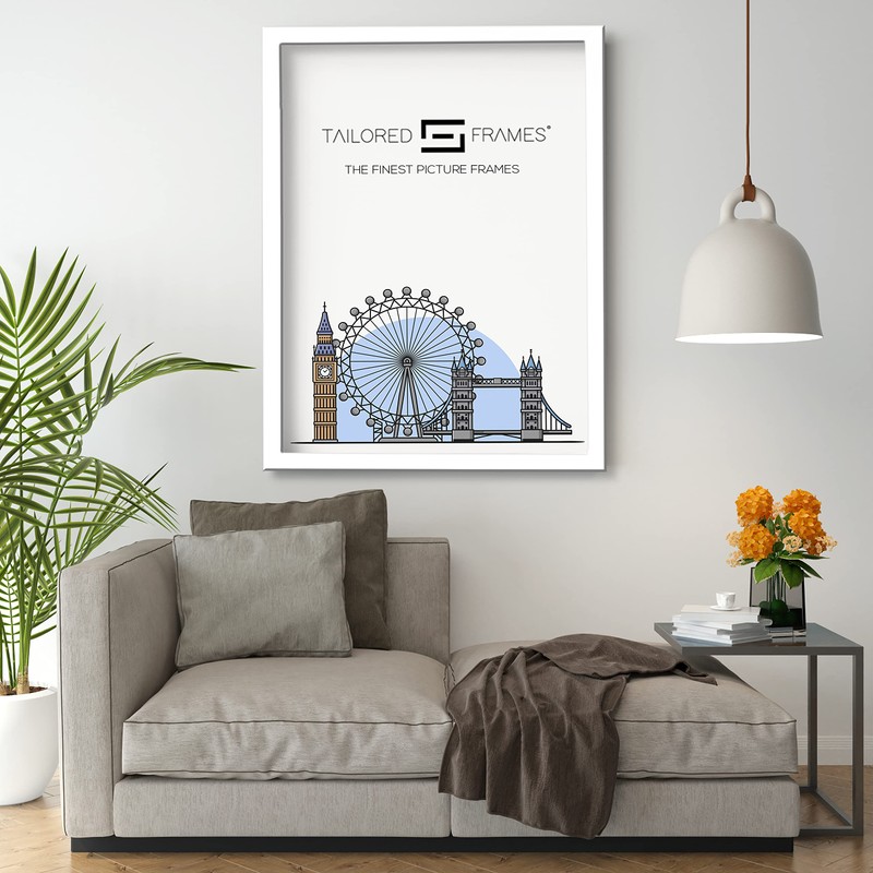 Tailored Frames Seattle White 30 x 24cm Square Edge Single