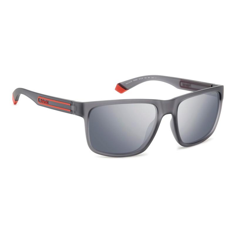 POLAROID Mens S Sunglasses Matte Grey 57, Matt grey, 57