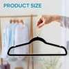 UNEED Black Velvet Hangers with Golden Hooks, 36 Pack -