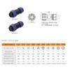 Eonvic Weipu SP21 2 Pin Connector for BLUETTI AC200MAX AC300