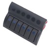 Electrical Switch Panel 6 Gang Pre Wired Blue LED Switch