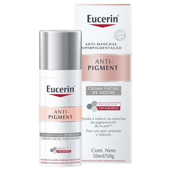 Eucerin Crema facial hidratante noche anti manchas Anti Pigment, 50ml