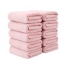 Face Towels, Microfiber, Set of 10, 13.8 x 29.5 inches