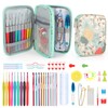 Katech Crochet Hooks Set with Crochet Case, 73 pcs Knitting