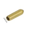 sourcing map 100pcs Round Rubber End Caps 9/64"(3.5mm) Gold Vinyl