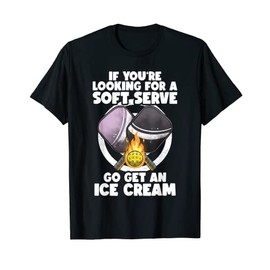Pickleball Soft Serve Funny Pickleballer Lucky Pickleball T-Shirt, black