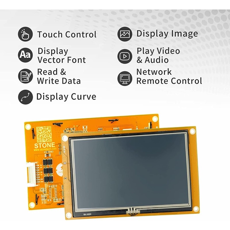 SCBRHMI 7 Inch Smart HMI Panel TFT LCD Display Monitor