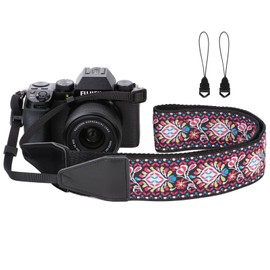 Dulphee Camera Strap, Jacquard Weave 2" Shoulder Neck Straps for All DSLR Cameras Men Women Photographers