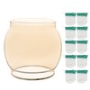 LVACODV 10-Pack Lantern Mantles & Amber Glass Globe Replacement, Compatible