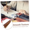 Operitacx Pack of 2 Bamboo Calligraphy Ruler Table Paperweight Chinese