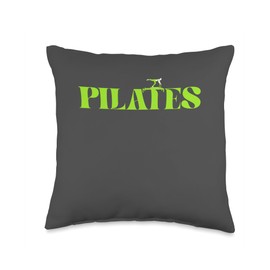 Cute Pilates Reformer Pilates Reformed Lime Green Throw Pillow