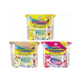 3 x Scented Interior Dehumidifier VANILLA,LEMON and ROSE