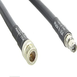 MPD Digital Genuine Times Microwave LMR-400 LMR400 RF Coaxial Cable with N Female and RP-SMA Male Connectors for Hotspot, WiFi, Radio Transmitters, Antenna, 3ft