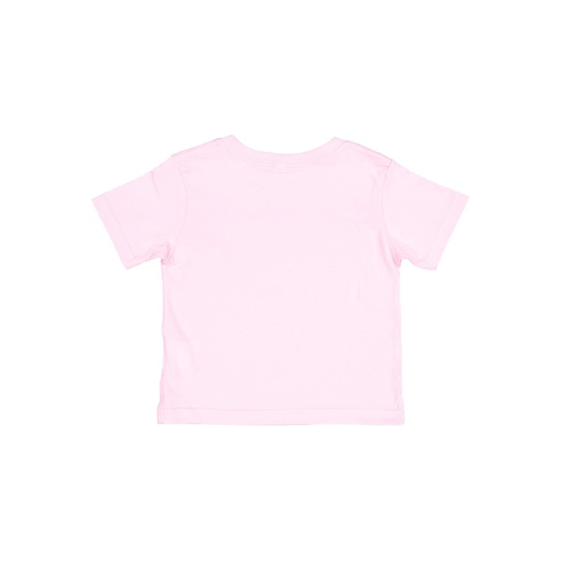 RABBIT SKINS Infant 100% Cotton Jersey Short Sleeve Tee, Pink,