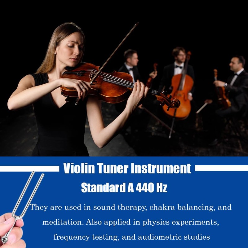 2 PCS A 440 Hz Tuning Fork Standard Tuner Tone