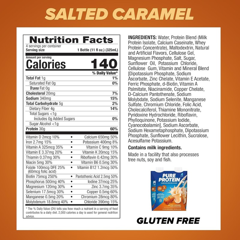 Pure Protein Protein Shake, 30g Complete Protein, Ready to Drink