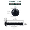 1/4-20 x 1-1/2" Stainless Button Socket Cap Head Screws 25